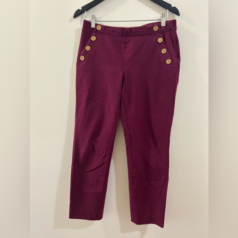 Banana republic Sloan pants purple